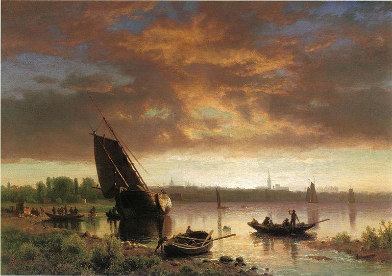 Albert Bierstadt Harbor_Scene China oil painting art